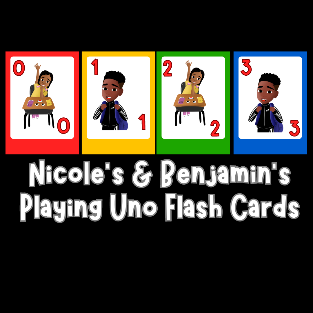 Nicole & Benjamin Uno Flash Cards