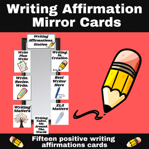 Writing Affirmations Mirror Cards