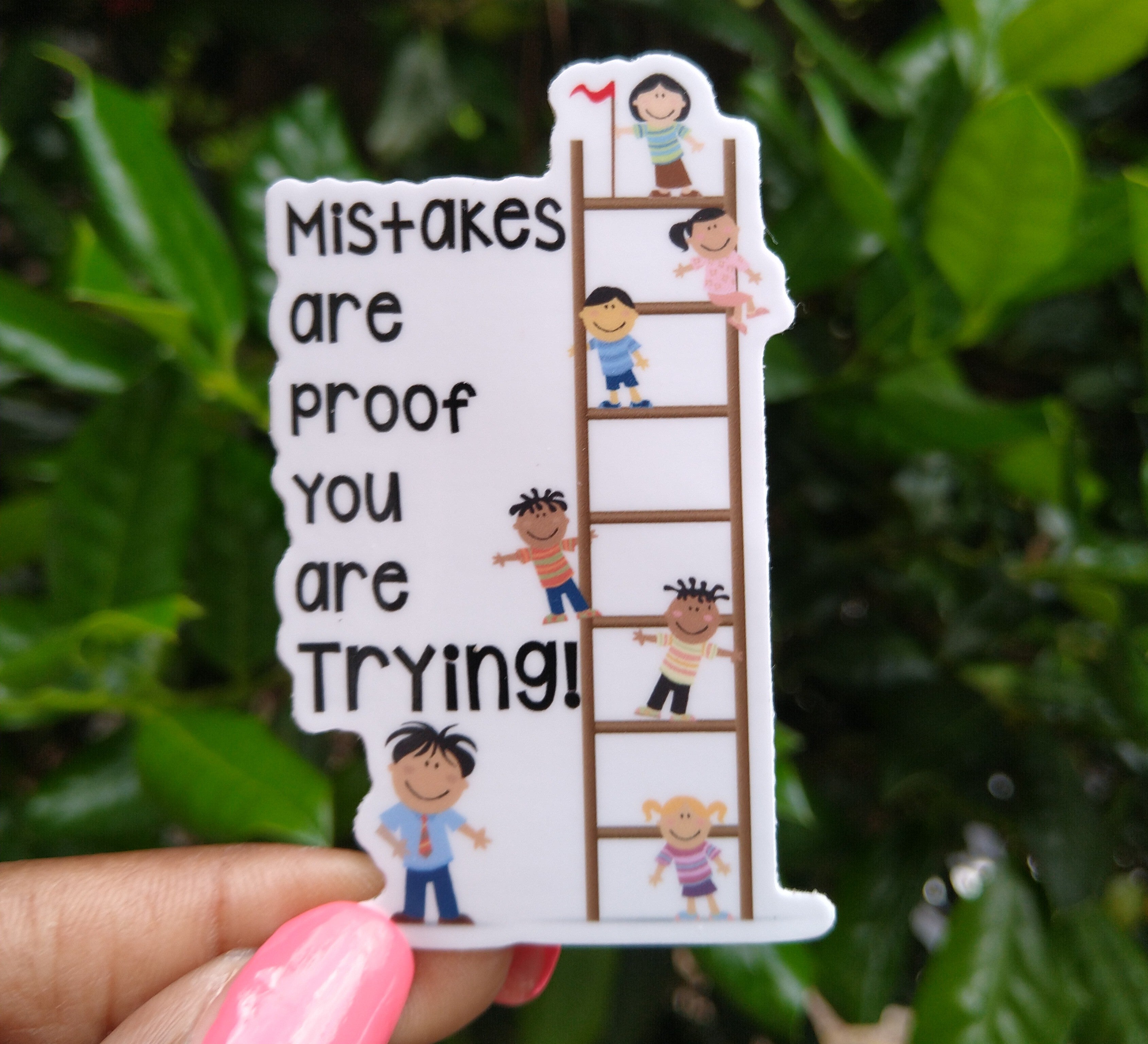 Ethic Mistakes Sticker Mistakes Happen Sticker – De'AvionBlu Innovations