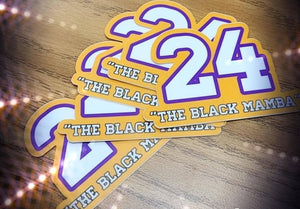 24 Purple & Gold Sticker