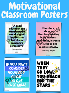 Four Classroom Posters